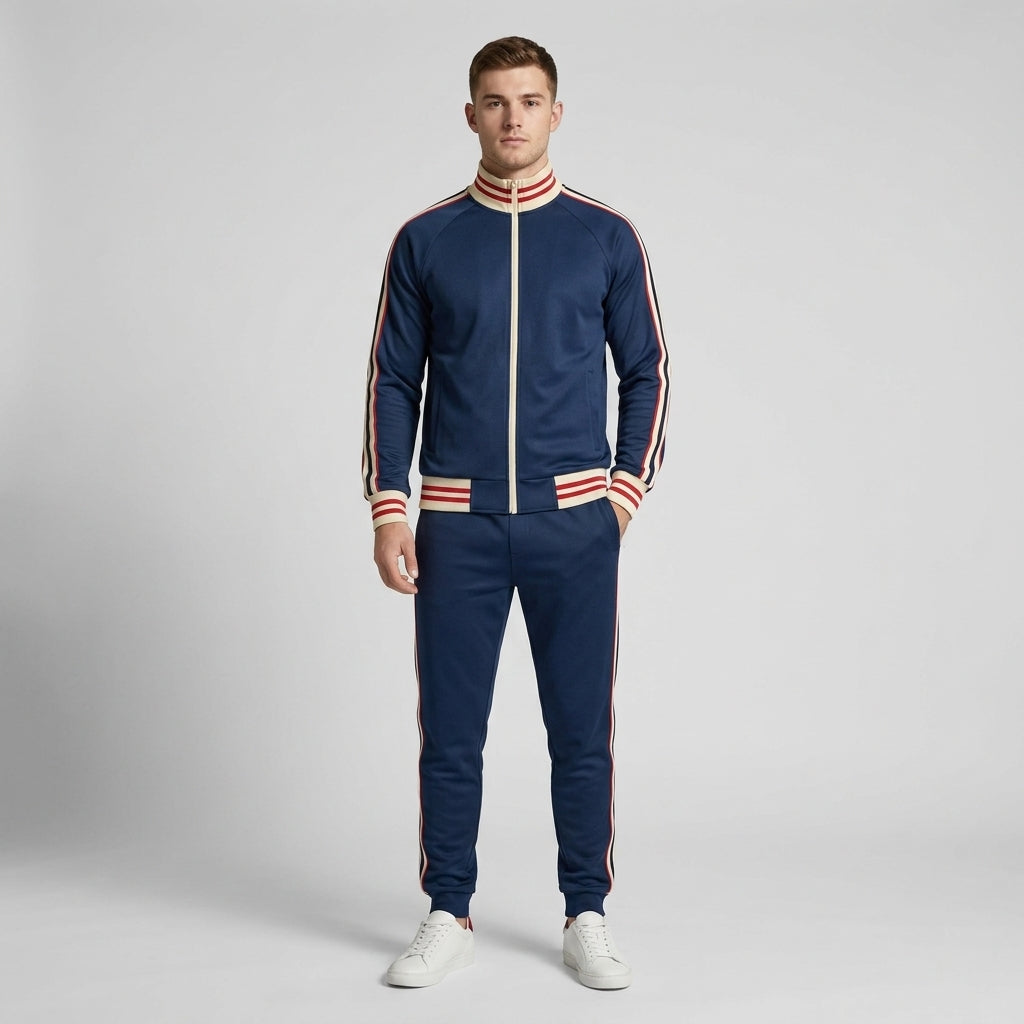 William | Men's Tracksuit – Zip Jacket &amp; Elastic Trousers for Everyday Comfort