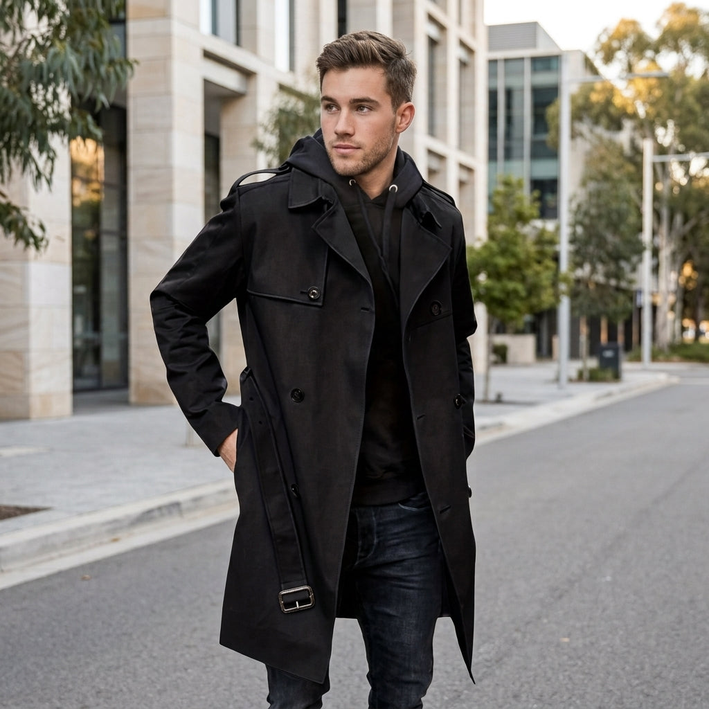 Henry | Men's Coat with Timeless Trench Elegance