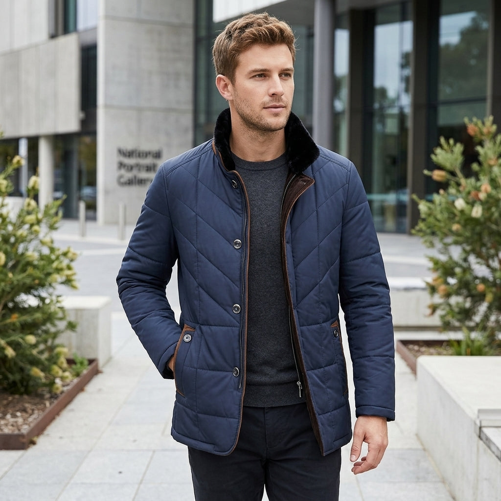 Archer | Men's Coat for Elegant Quilted Design