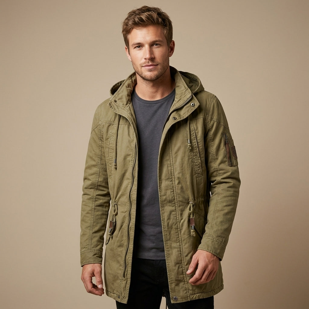 Kai | Men's Coat for Urban Utility Hood