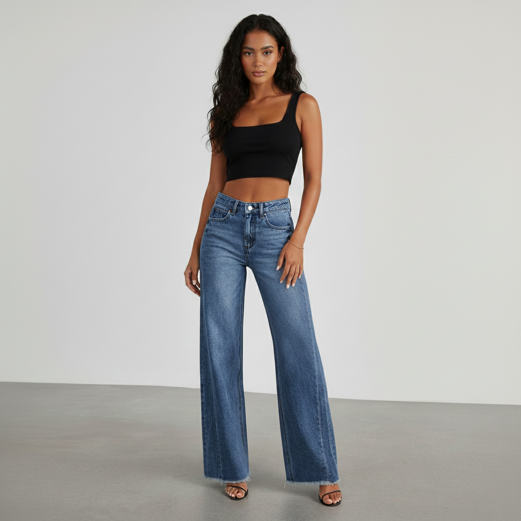 Olivia | High Waisted Wide Leg Jeans Women
