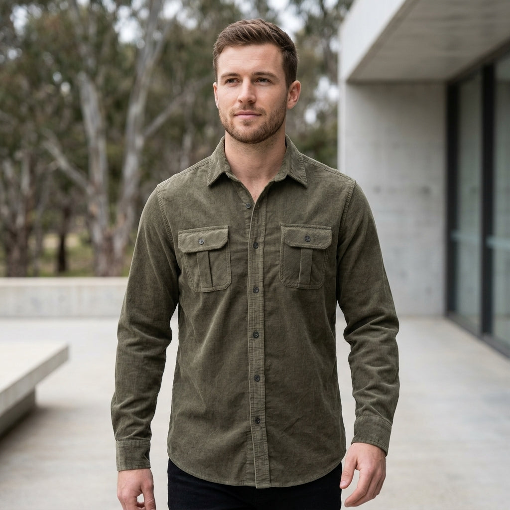 Beau | Vintage Men’s Shirt with Textured Style