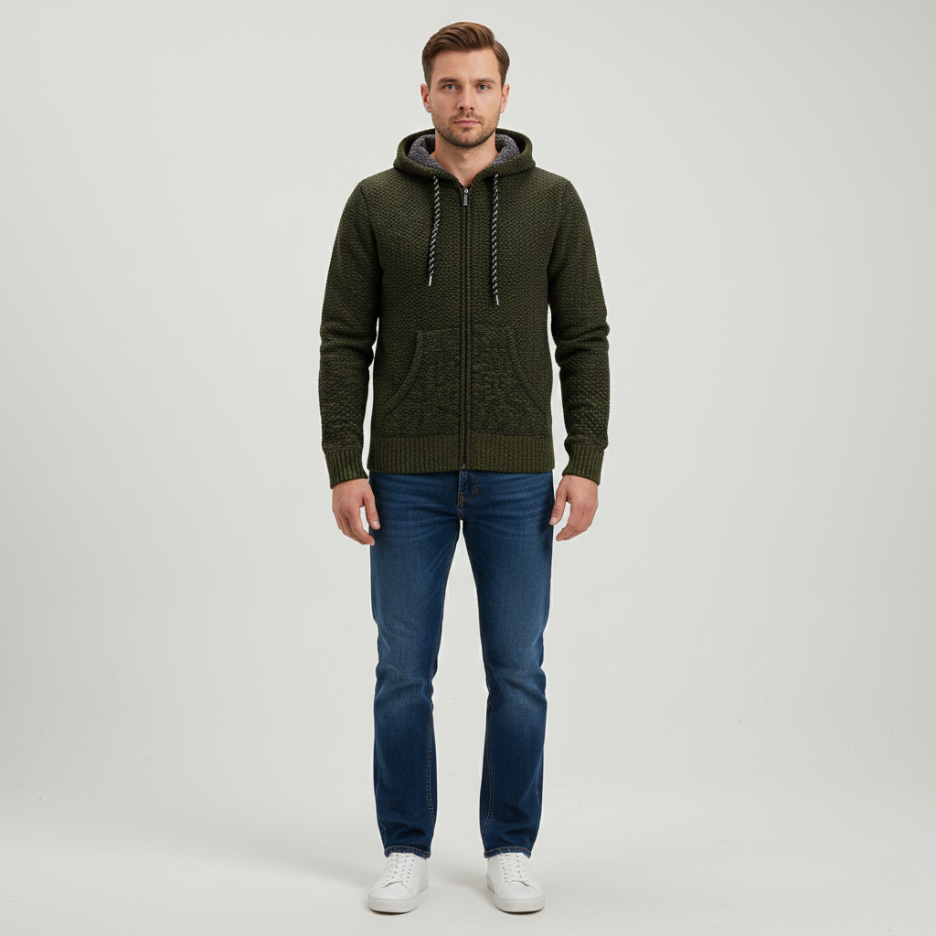 Jack | Cozy Knit Hoodie for Men