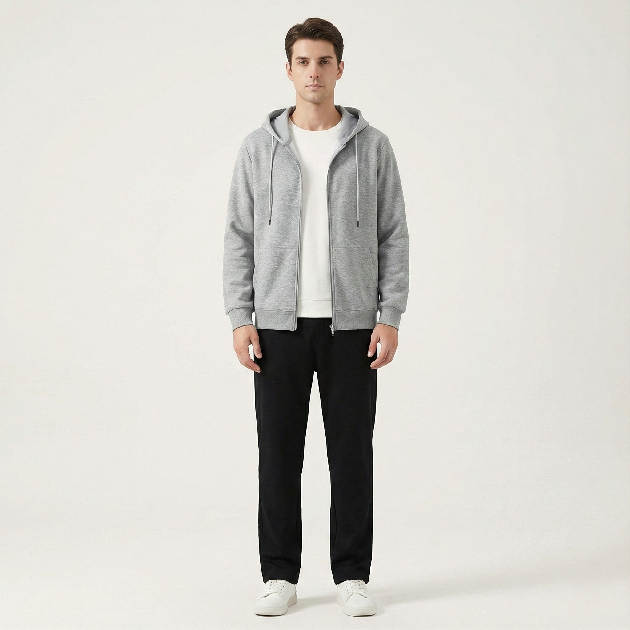 Hudson | Casual Full Zip Hoodie for Men