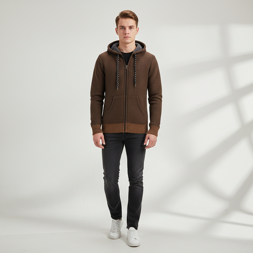 Jack | Cozy Knit Hoodie for Men