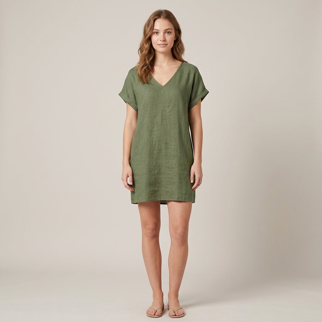 Imogen | Women's Summer Dress in Cotton Linen