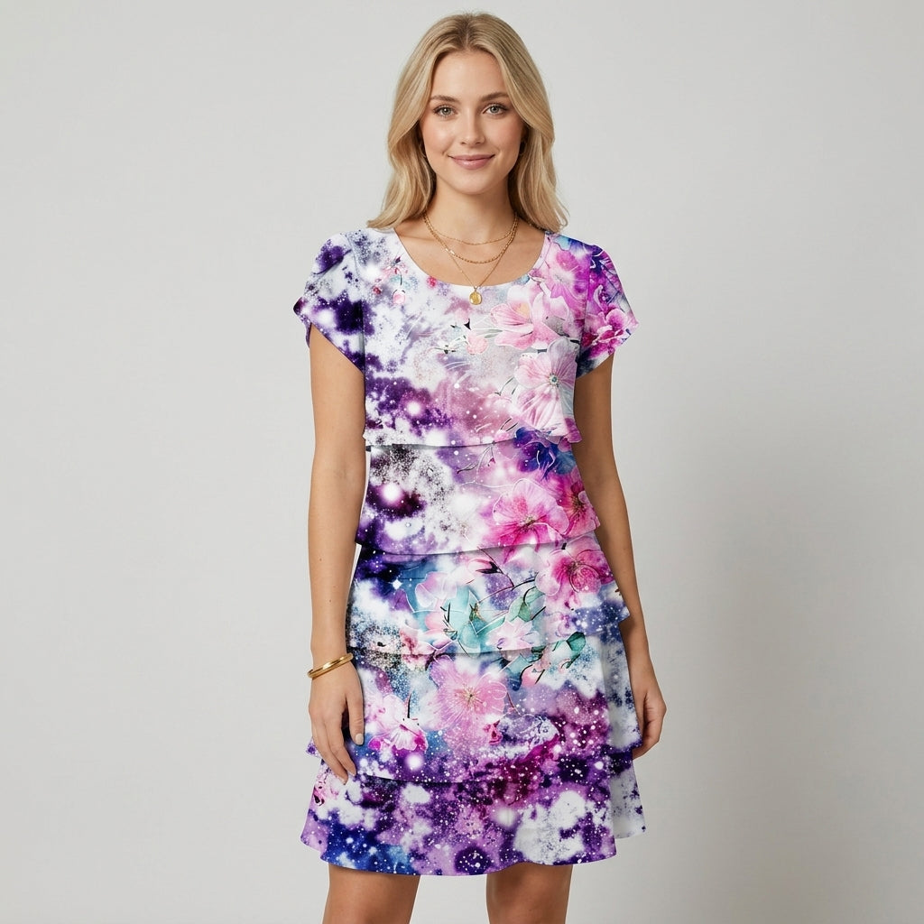 Tahlia | Women's Summer Dress with Floral Ruffle Design