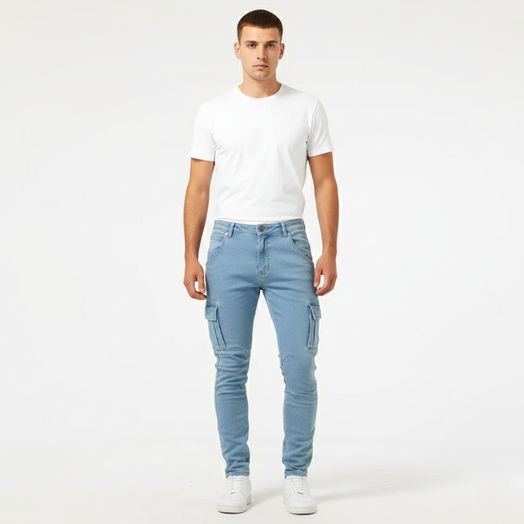 Joshua | Men's Cargo Jeans with Practical Pockets