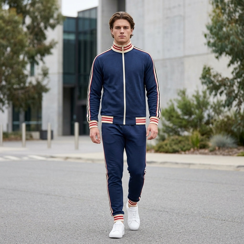 William | Men's Tracksuit – Zip Jacket &amp; Elastic Trousers for Everyday Comfort