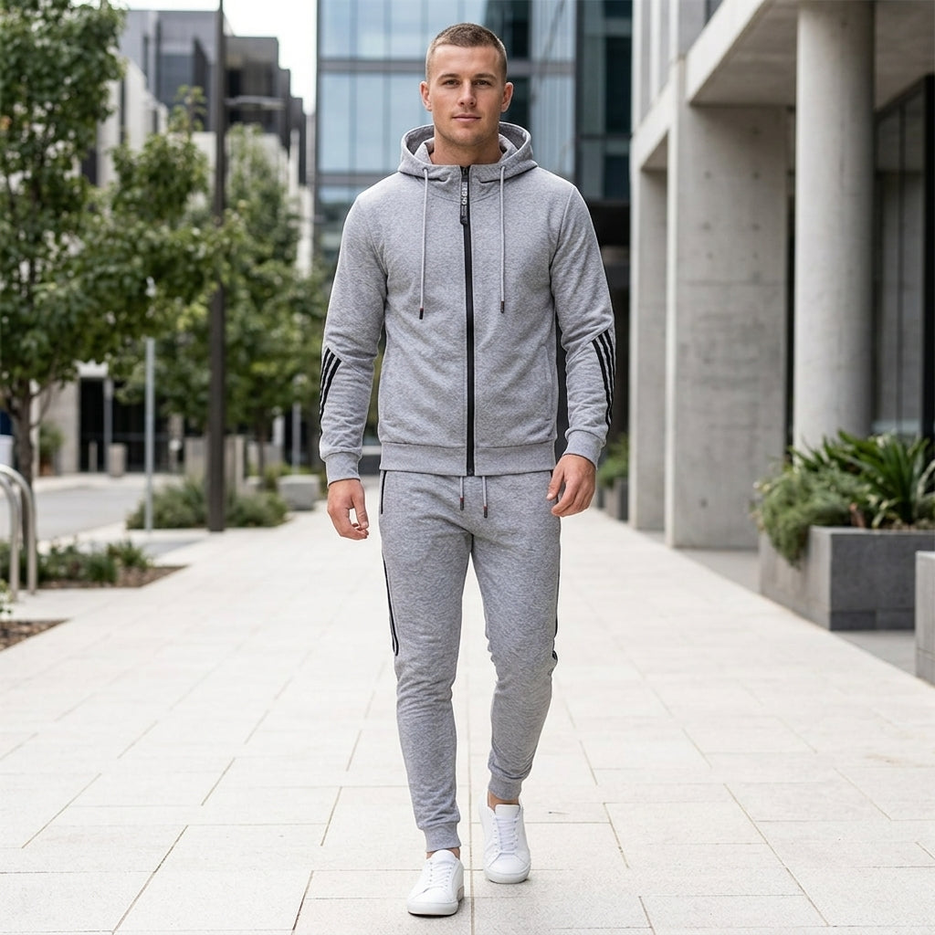 Flynn | Men's Tracksuit – Hooded Jacket &amp; Slim-Fit Joggers for All Activities