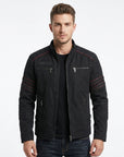 Rhys | Leather Men’s Coat with Sleek Style