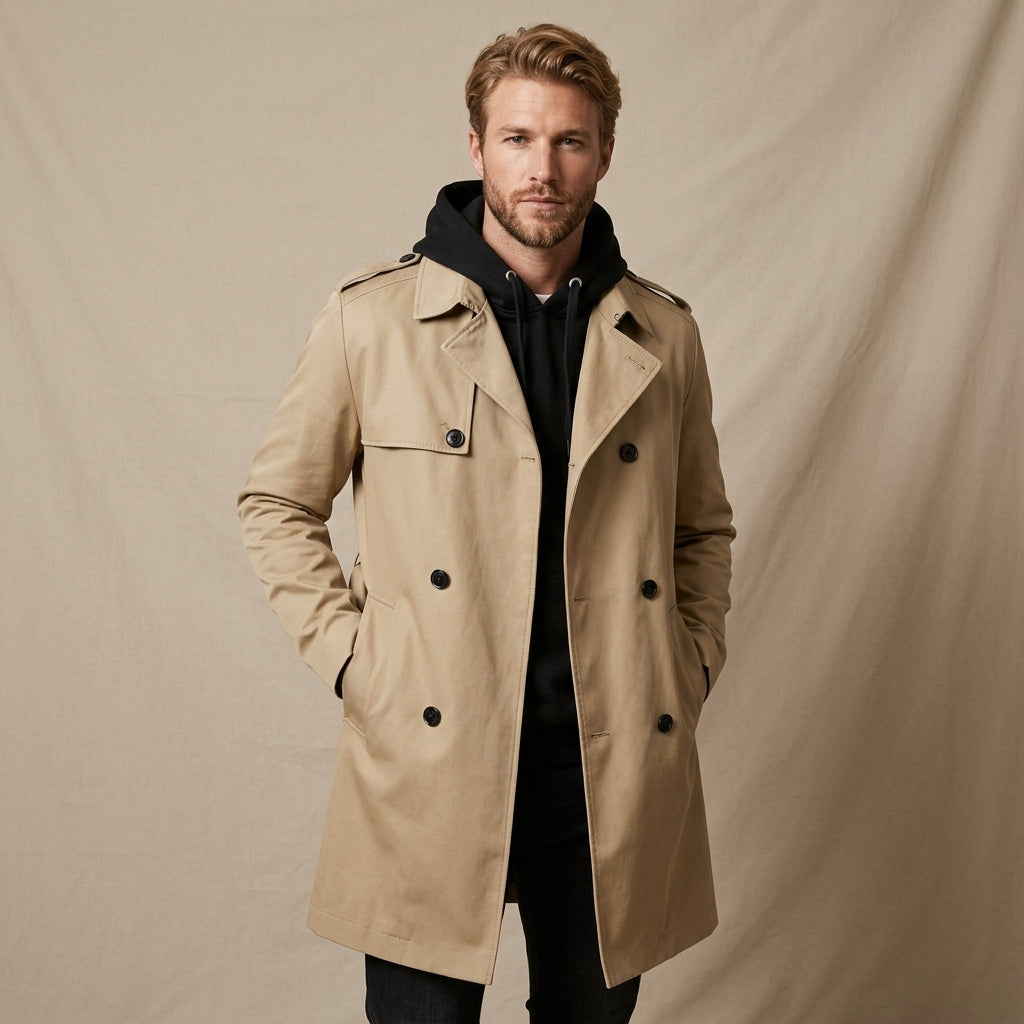 Henry | Men's Coat with Timeless Trench Elegance