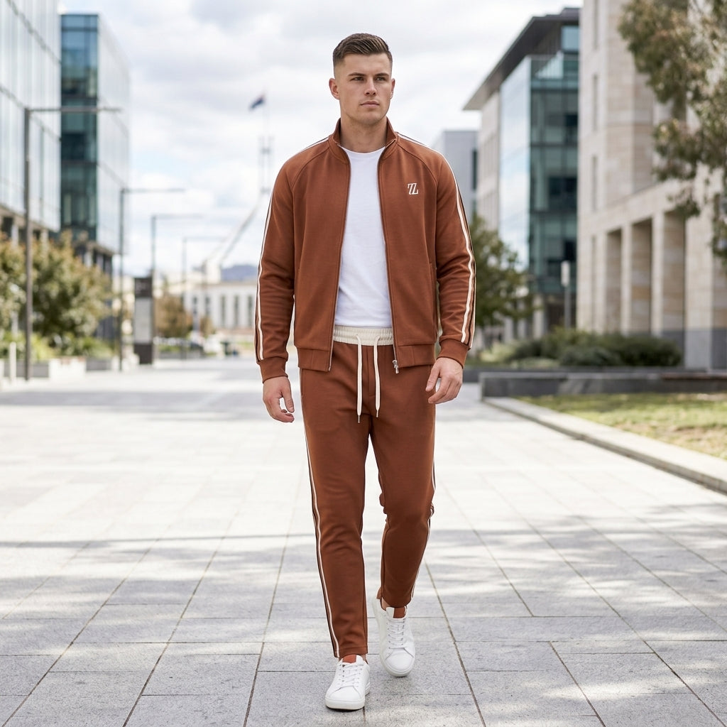 Oliver | Men's Tracksuit – Zip Jacket &amp; Adjustable Joggers for Gym &amp; Casual Wear