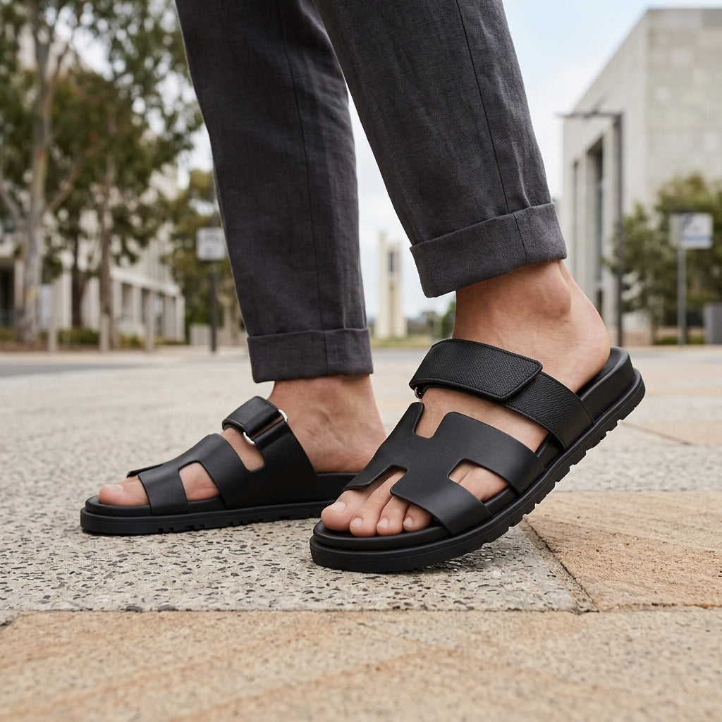 Noah | Men's Sandals – Leather Summer Slides