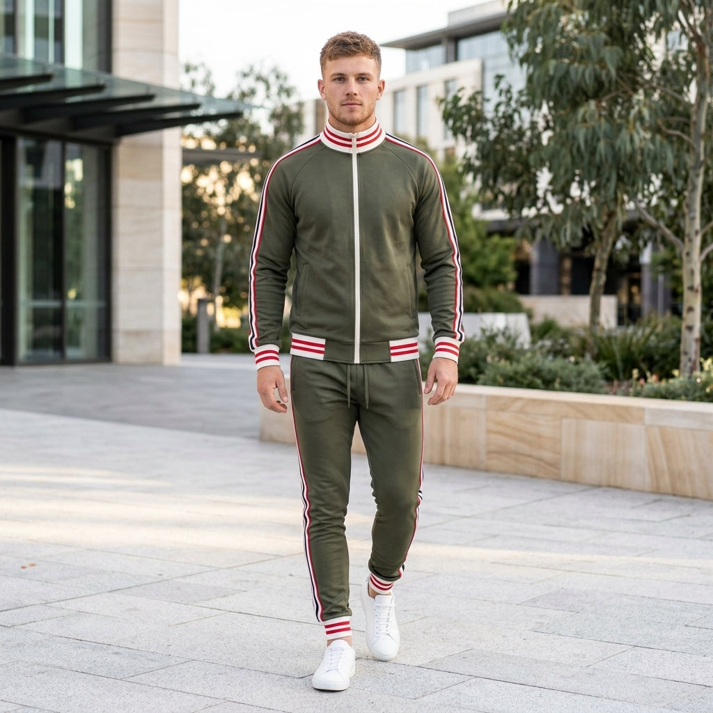 William | Men's Tracksuit – Zip Jacket &amp; Elastic Trousers for Everyday Comfort
