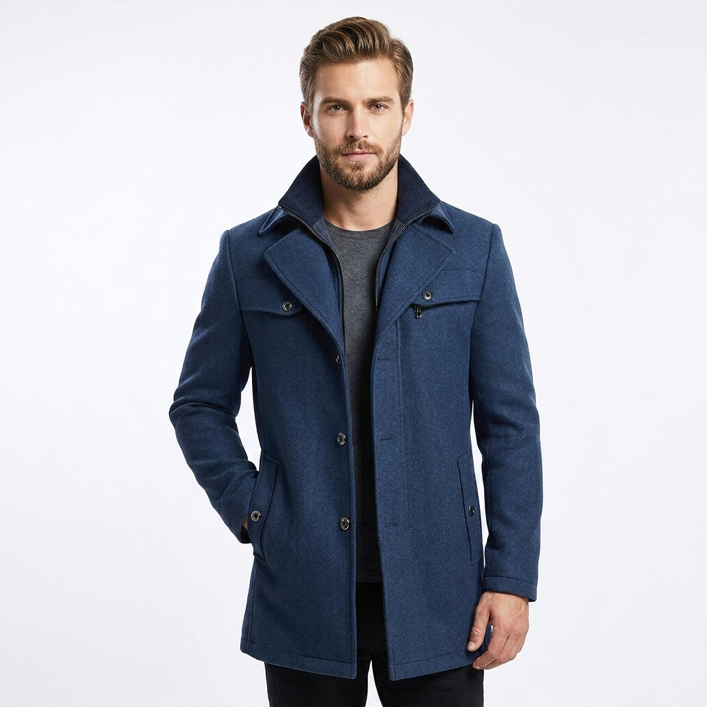 Braxton | Men’s Trench Coat with Refined Fit