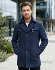 Lachlan | Wool Trench Men's Coat for Stylish Warmth