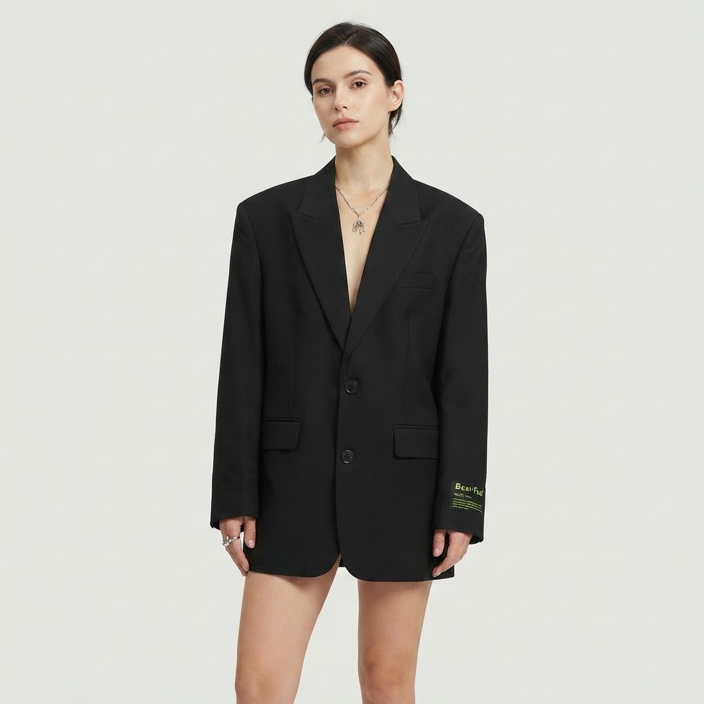 Ruby | Schwarze Damen-Blazerjacke