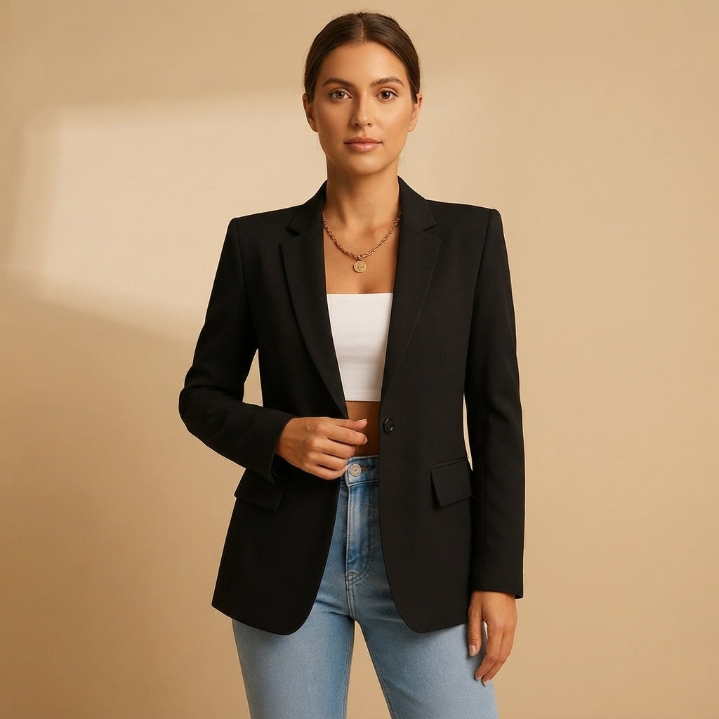 Amelia | Elegant White Women's Blazer