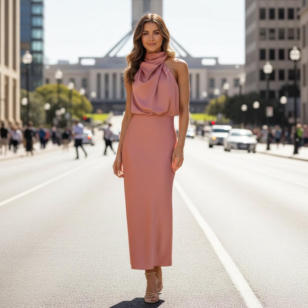 Lena | Off-shoulder Midi Dress