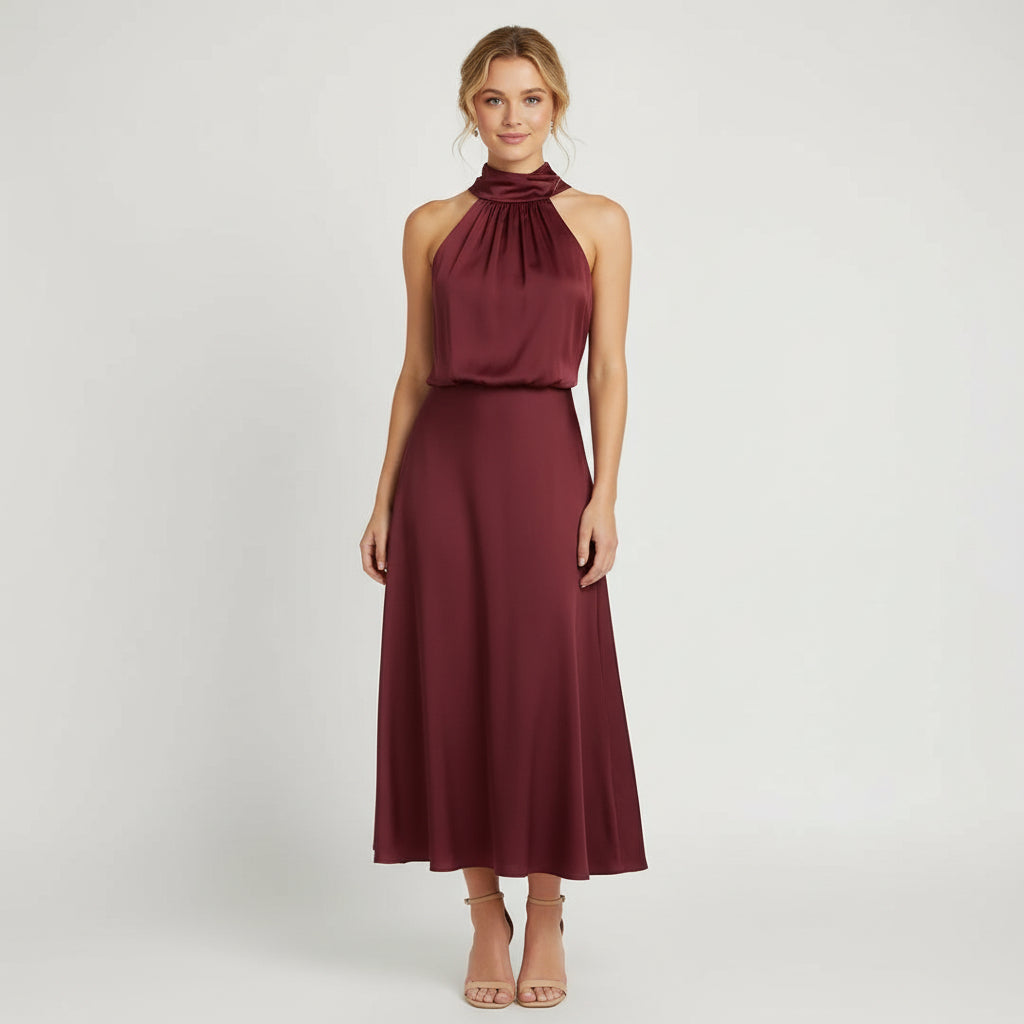 Lena | Off-shoulder Midi Dress