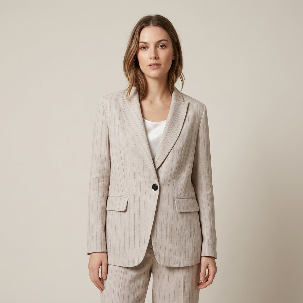 Poppy | Linen Women's Blazer Suit