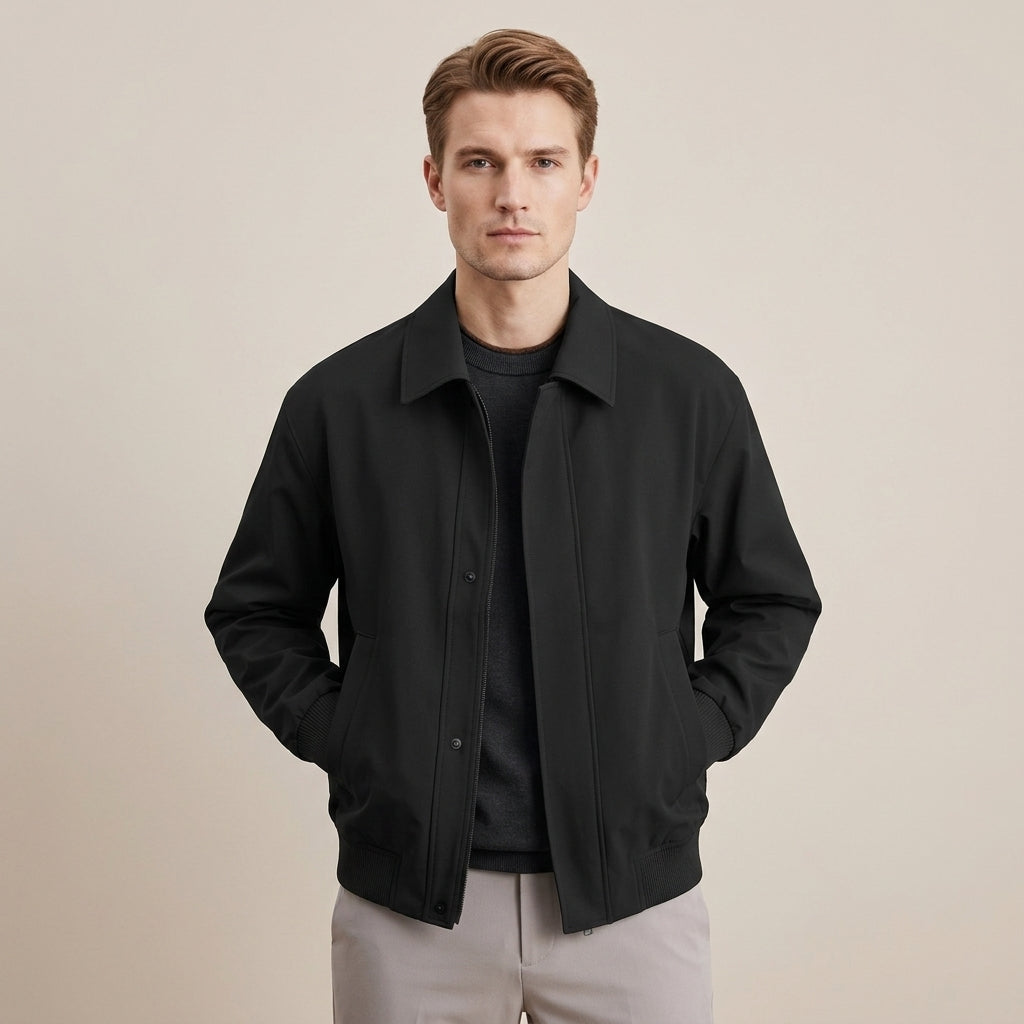 Flynn | Men's Coat with Pointed Collar
