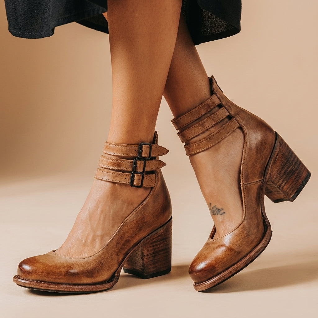 Danica | Women’s Sandals with Elegant Block Heel Design