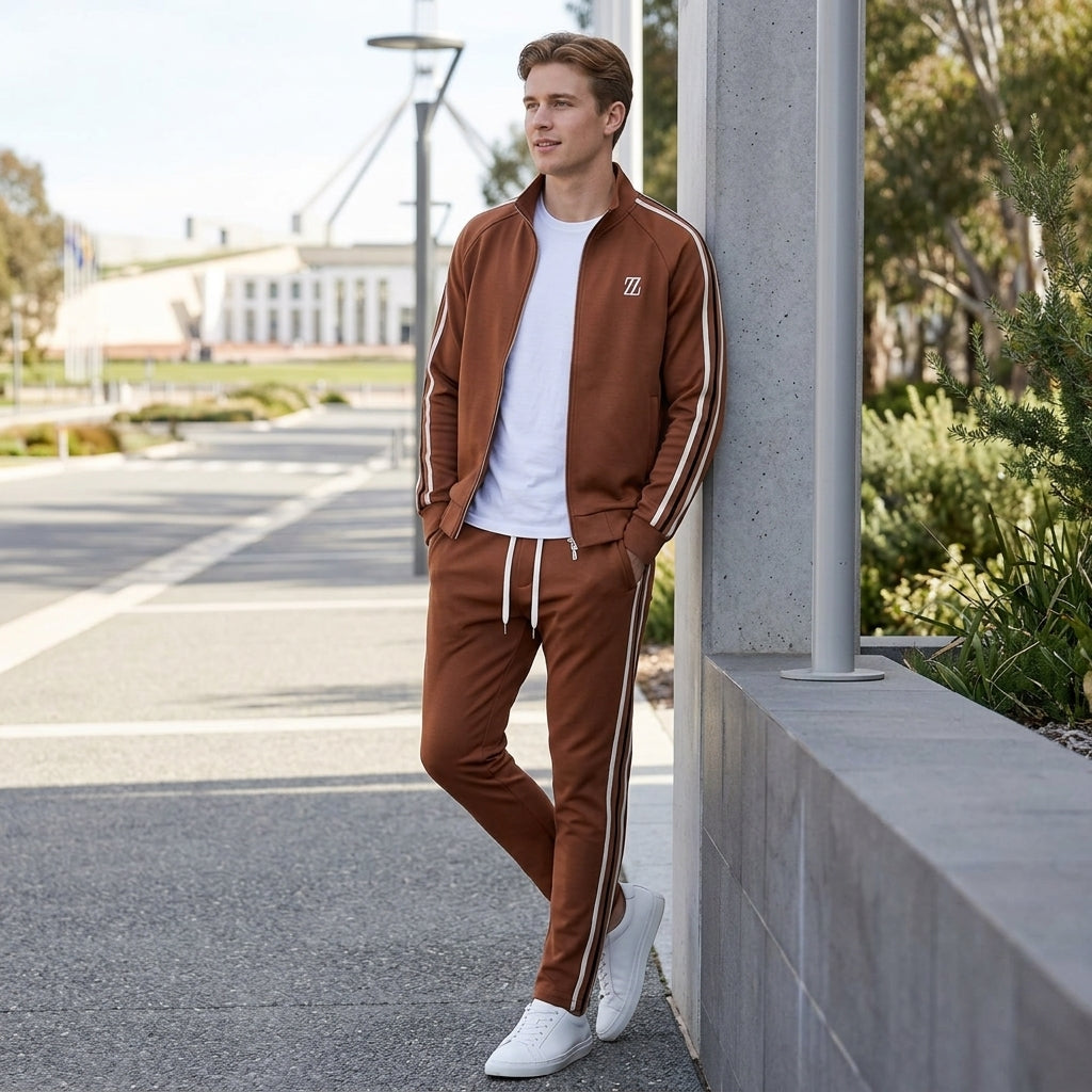 Jack | Men's Tracksuit – Zip-Up Jacket &amp; Elastic-Waist Trousers for Sport &amp; Leisure