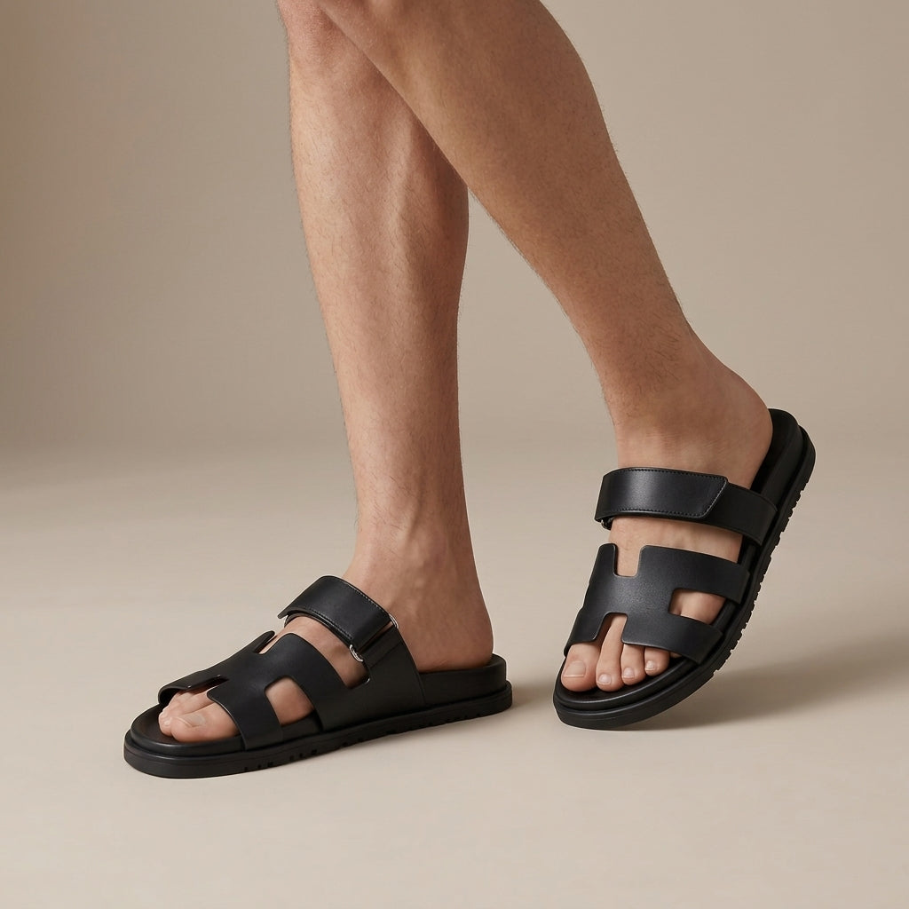 Noah | Men's Sandals – Leather Summer Slides