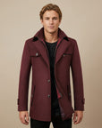 Lachlan | Wool Trench Men's Coat for Stylish Warmth