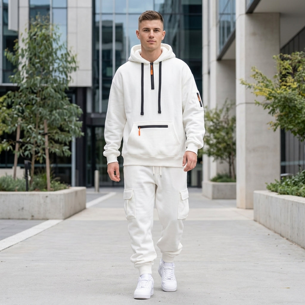 Angus | Men's Tracksuit – Hoodie &amp; Cargo Joggers with Adjustable Hood