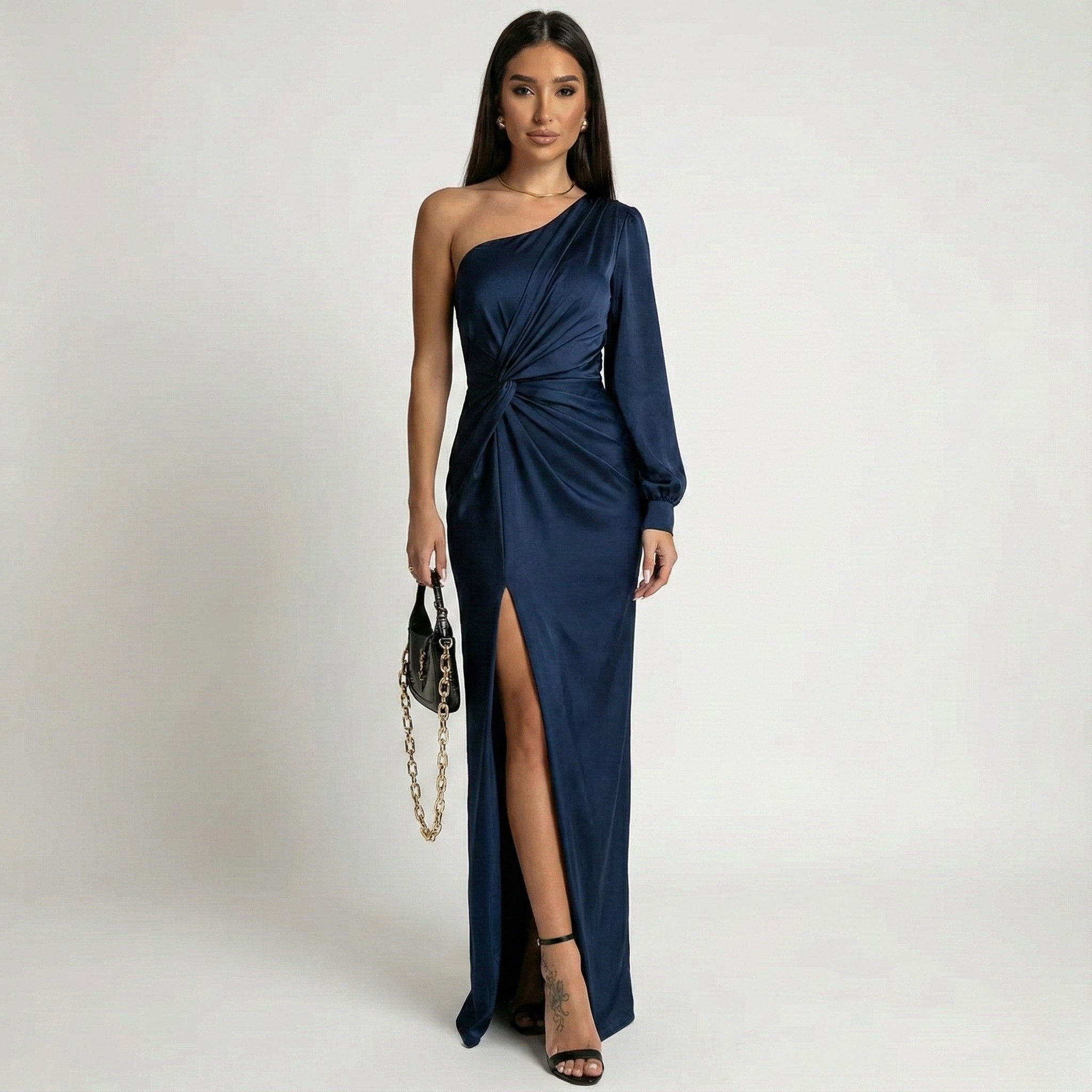 Chloe | Long Sleeve Maxi Dress with Sleeves