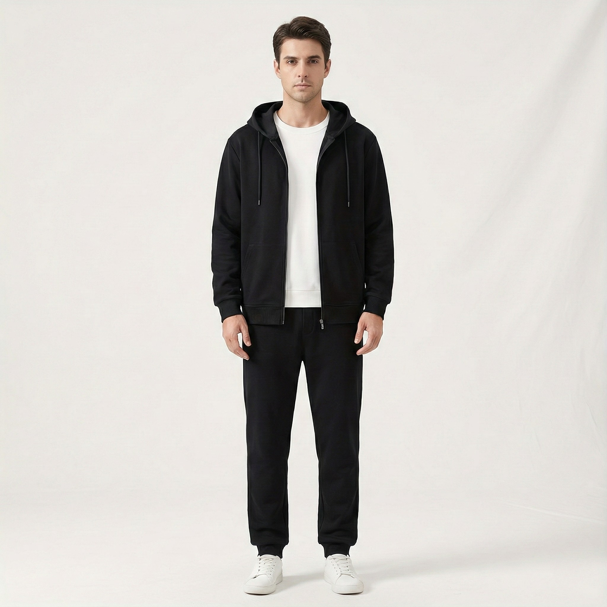 Hudson | Casual Full Zip Hoodie for Men