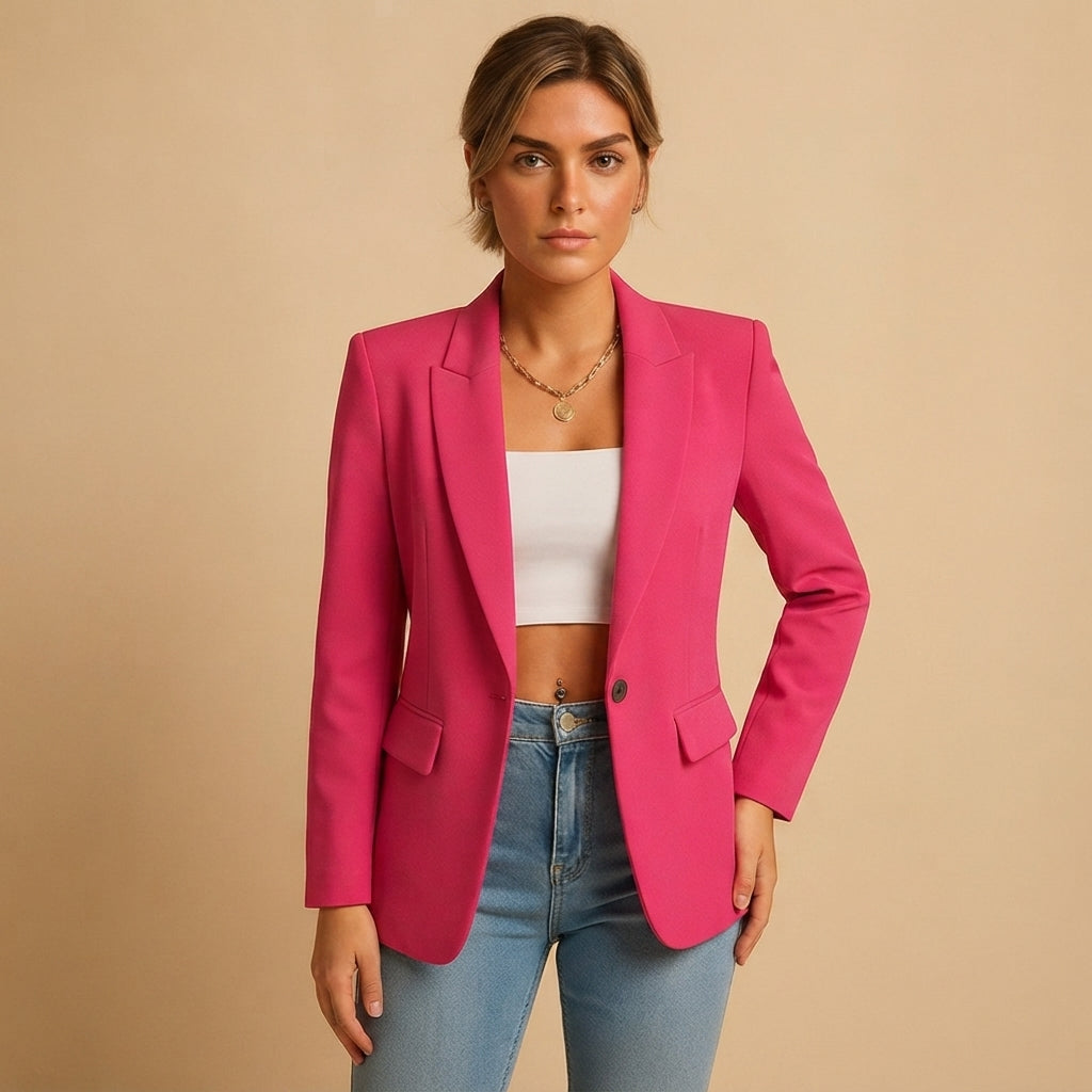 Amelia | Elegant White Women's Blazer