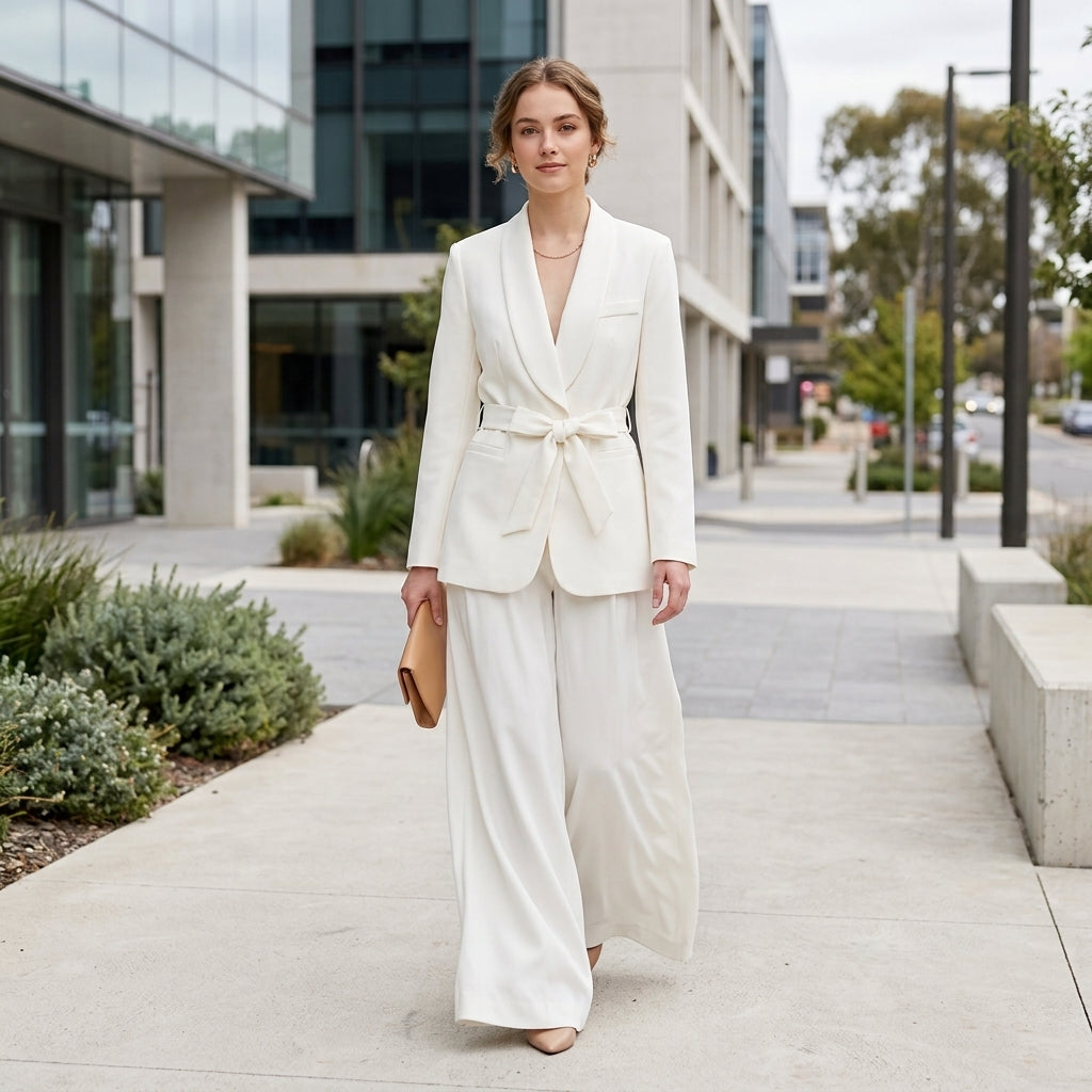 Aria | Women's Blazer &amp; Wide-Leg Trouser Suit