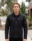 Rhys | Leather Men’s Coat with Sleek Style
