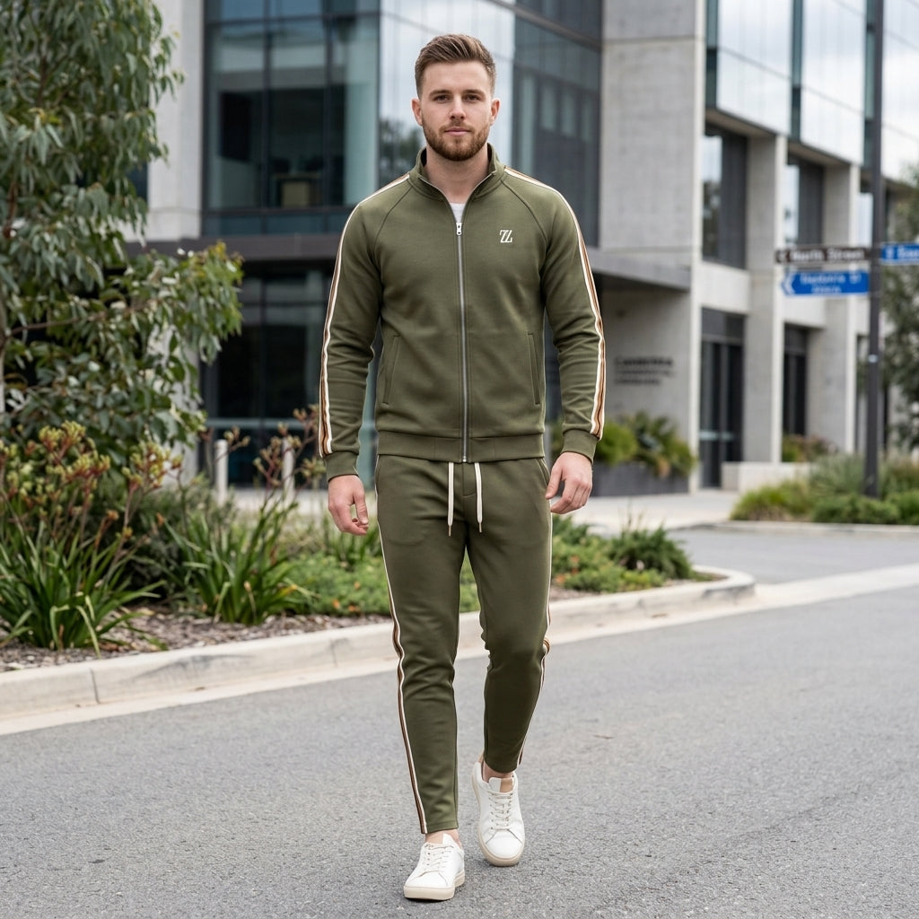 Oliver | Men's Tracksuit – Zip Jacket &amp; Adjustable Joggers for Gym &amp; Casual Wear