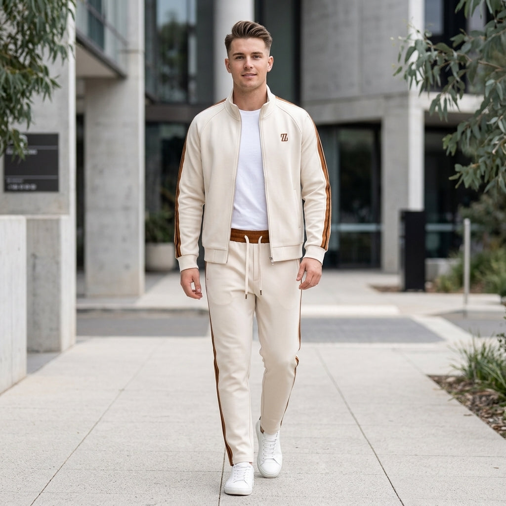 Oliver | Men's Tracksuit – Zip Jacket &amp; Adjustable Joggers for Gym &amp; Casual Wear