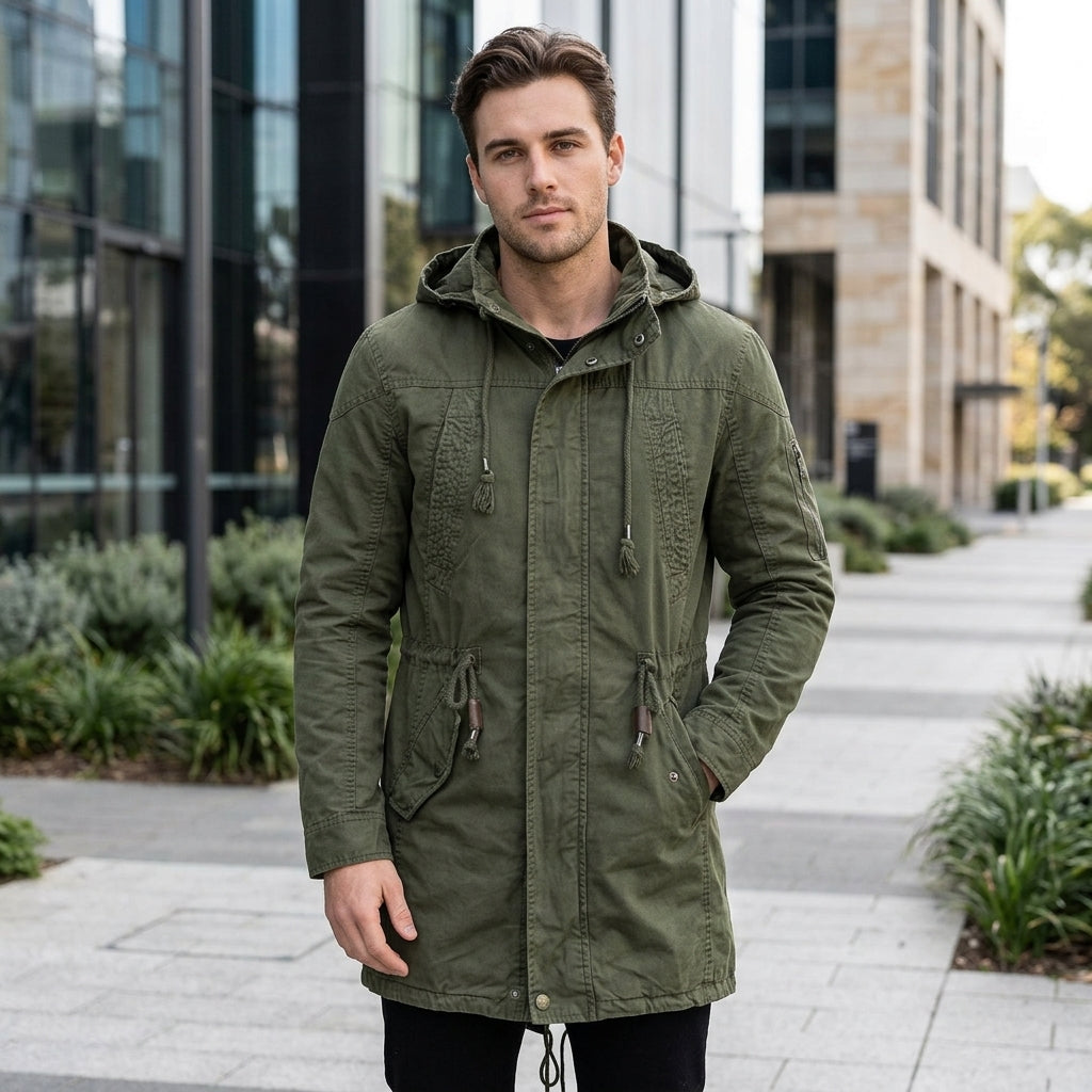 Lucas | Men's Coat with Urban Utility Hood