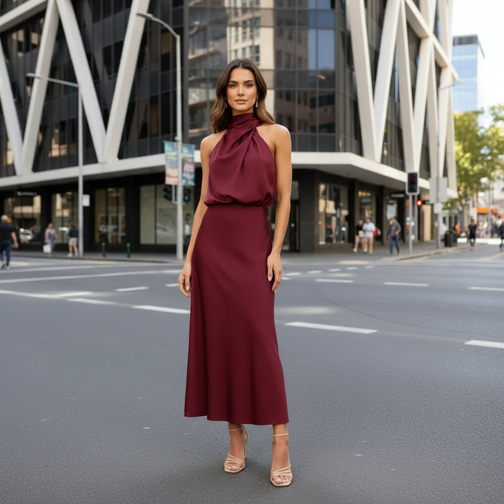 Lena | Off-shoulder Midi Dress
