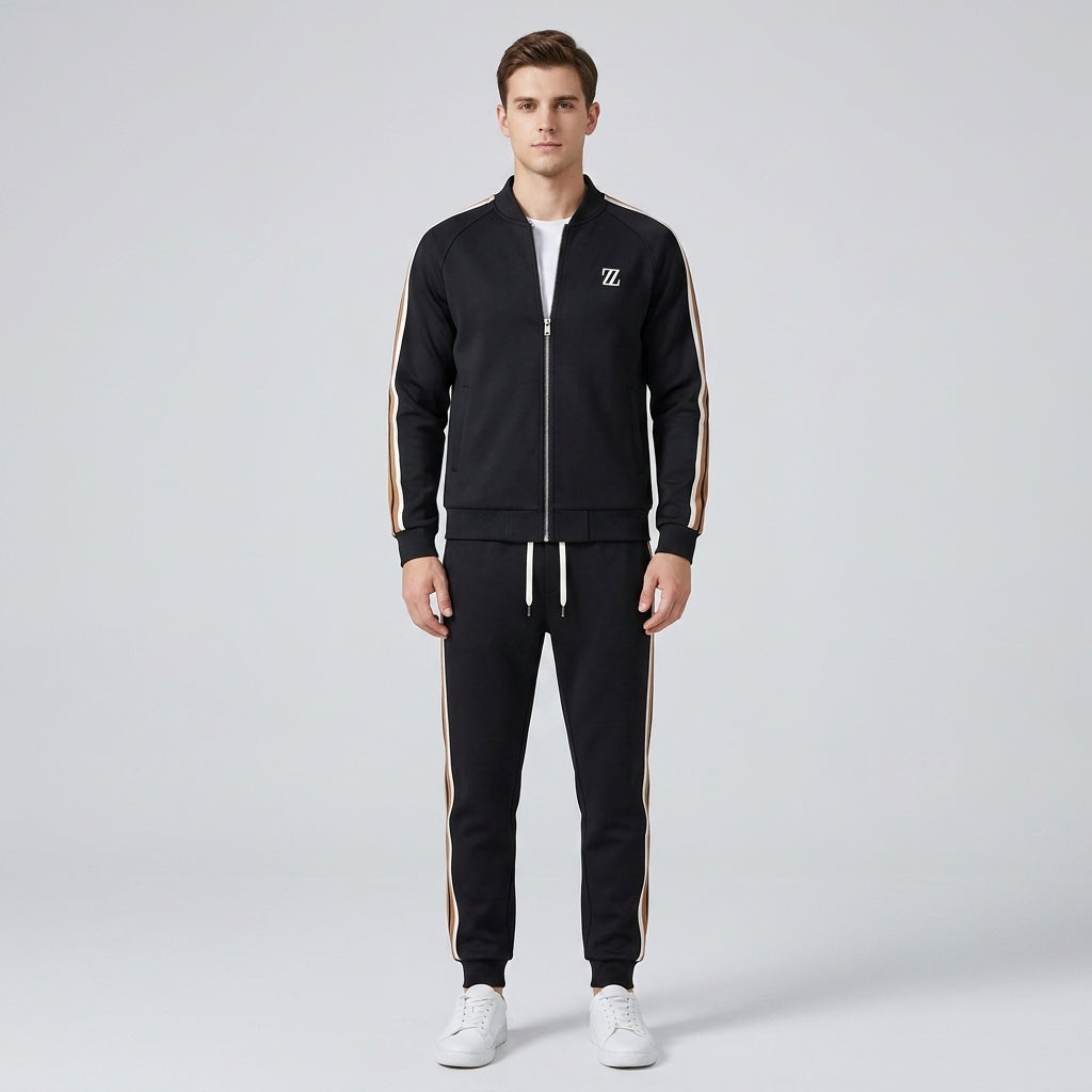 Oliver | Men's Tracksuit – Zip Jacket &amp; Adjustable Joggers for Gym &amp; Casual Wear