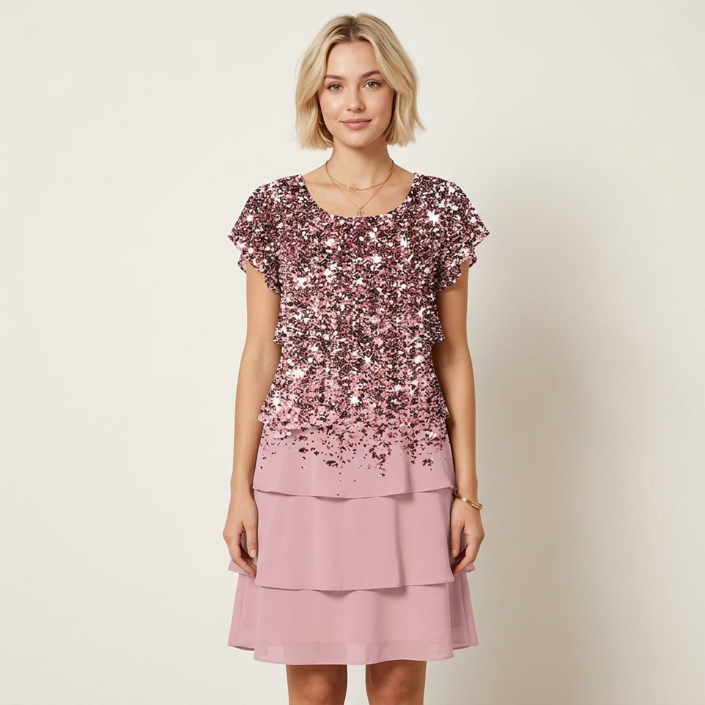 Tahlia | Women's Summer Dress with Floral Ruffle Design