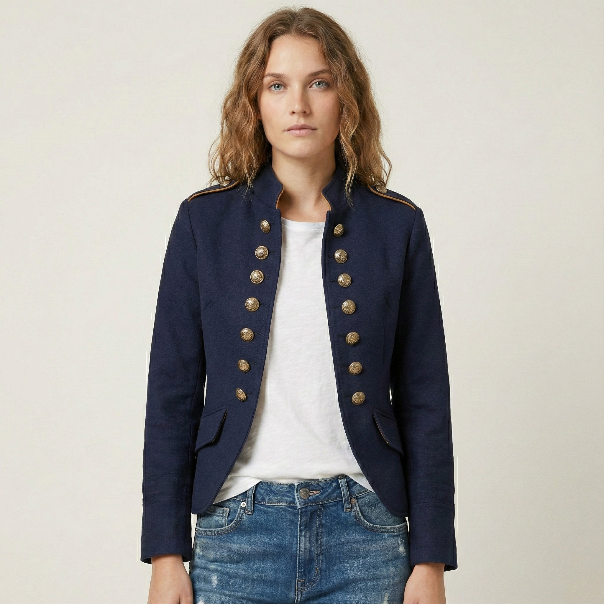 Samantha | Military Style Blazer with Unique Design