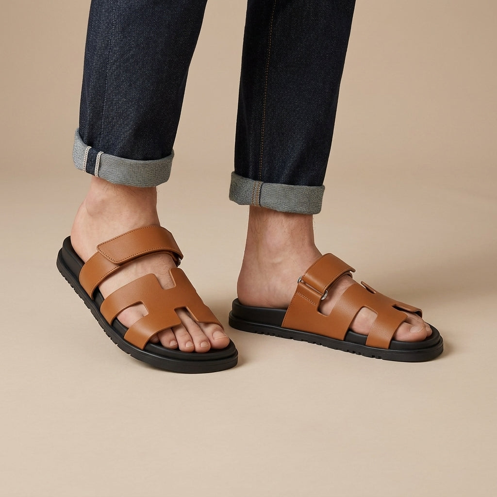 Noah | Men's Sandals – Leather Summer Slides