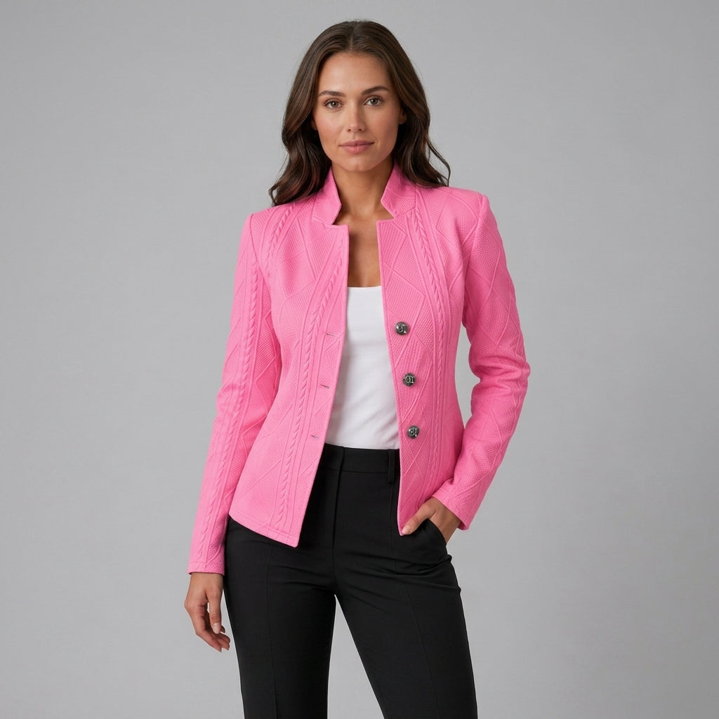Lottie | Strukturierter gewebter Damenblazer
