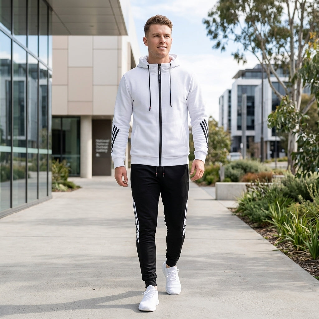 Flynn | Men's Tracksuit – Hooded Jacket &amp; Slim-Fit Joggers for All Activities