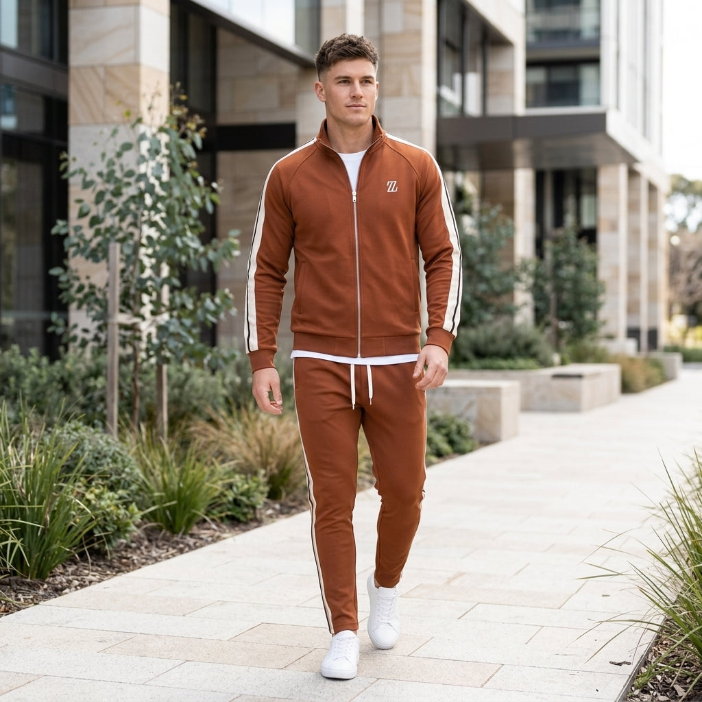 Hugo | Men's Tracksuit – High-Neck Zip Jacket &amp; Elastic Pants for Comfort &amp; Style