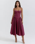 Grace | V-Neck Corset Maxi Wedding Guest Dress