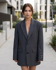Ruby | Schwarze Damen-Blazerjacke